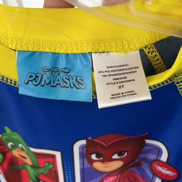 NWT PJ Masks Rash and Trunk Swim Set - Picture 7 of 8